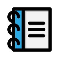 Paper binder flat icon. documents, files, paper and books. suitable for interfaces, websites, UI and mobile apps. vector
