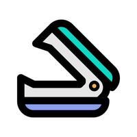 Staple flat icon. office, document, paper, tools. suitable for interfaces, websites, UI and mobile applications. vector