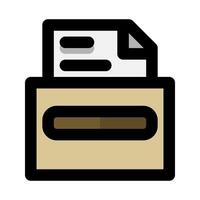 Archive Flat icon. office equipment and data files. suitable for interfaces, websites, UI and mobile apps. vector