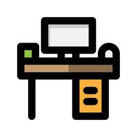 Workbench icon. furniture, work desk, office. suitable for interfaces, websites, UI and mobile applications. vector