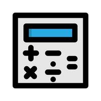 Calculator Flat icon. technology for accountants and finance. suitable for interfaces, websites, UI and mobile apps. vector