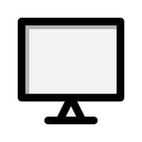 Monitor flat icon. electronic technology, computers, screens. suitable for interfaces, websites, UI and mobile apps. vector