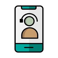 Customer service flat icon. faq, online shop, support. suitable for interfaces, websites, UI and mobile applications. vector