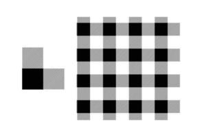 black white square pattern design drawing vector