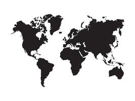 world map black vector
