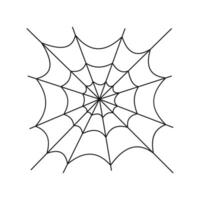 spider web drawing simple vector