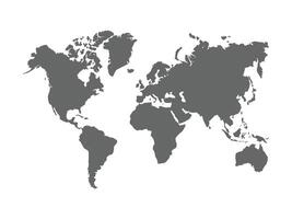 world map grey vector