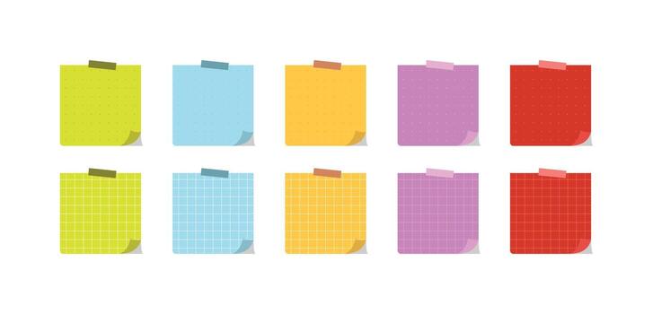 notes color palette vector