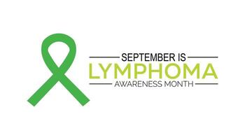 Lymphoma Awareness Month is observed every year on September.Holiday concept background, placard, banner design template illustration background design. vector