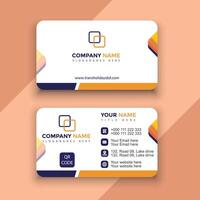 Business card with triangle shapes design vector