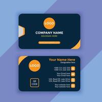 Business card with triangle shapes design vector