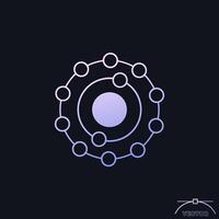 antioxidant icon with a gradient vector