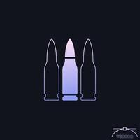 bullets icon with a gradient vector