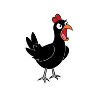Capercaillie bird angry icon vector