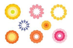 Flower or floral graphic with colorful for element and illustration vector
