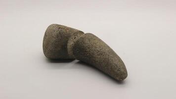 Broken stone grinder photo