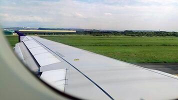 The view outside the plane if you look from the window photo