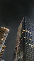 Beautiful tall buildings in Jakarta from below photo