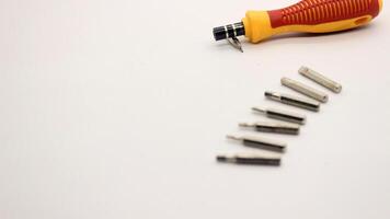 Mini screwdrivers and screwdriver bits photo