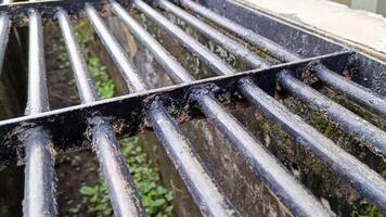 gutter bridge made of long iron photo