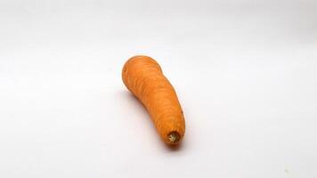 A carrot on a white background photo