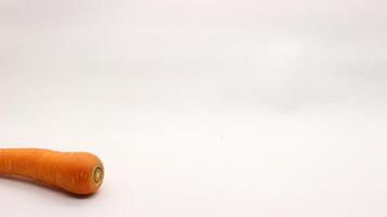 A carrot on a white background photo