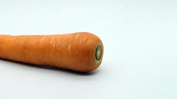 A carrot on a white background photo