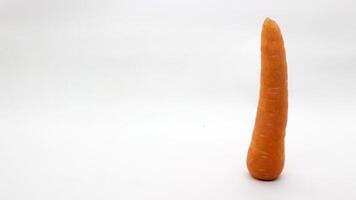 A carrot on a white background photo