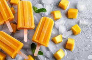 Mango Popsicles on Ice photo