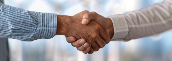 Business Handshake at Sunset photo
