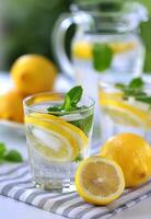 Lemonade With Mint And Ice photo