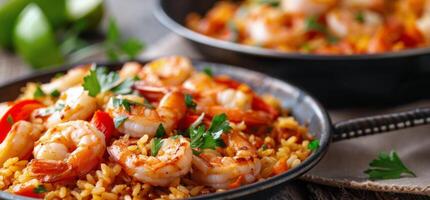 Seafood Paella in a Pan photo