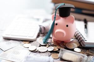 Earning degree in medicine requires significant saving and investment in education with careful financial planning crucial for aspiring doctors navigating banking and money management during studies. photo