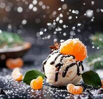 Tangerine and Snowball Dessert photo