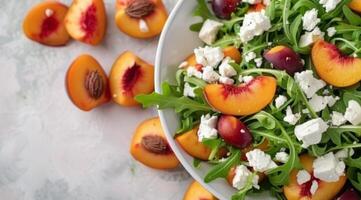 Peach, Cherry, and Feta Salad photo