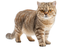 linda atigrado gato con naranja ojos png