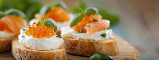 Smoked Salmon Canapes With Capers and Herbs photo