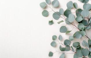 Eucalyptus and Baby's Breath Arrangement photo