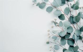 Eucalyptus and Baby's Breath Arrangement photo
