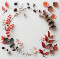 Autumn Floral Wreath photo