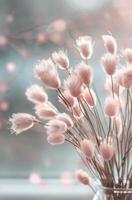 Pink Bunny Tail Grass in a Vase photo