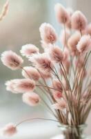 Pink Bunny Tail Grass in a Vase photo