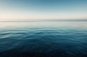 Calm Ocean at Sunset photo