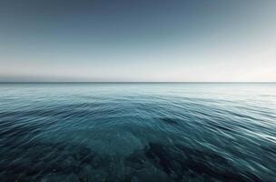 Calm Ocean at Sunset photo