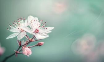 White Flower in Bloom, Close-Up photo