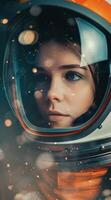Astronaut Gazing at Stars photo