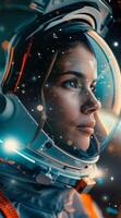 Astronaut Gazing at Stars photo