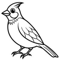 Cedar Waxwing bird smiles icon vector