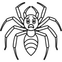 Chilean Recluse Spider cries icon vector
