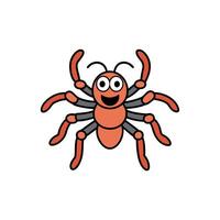 Chilean Rose Tarantula play icon vector